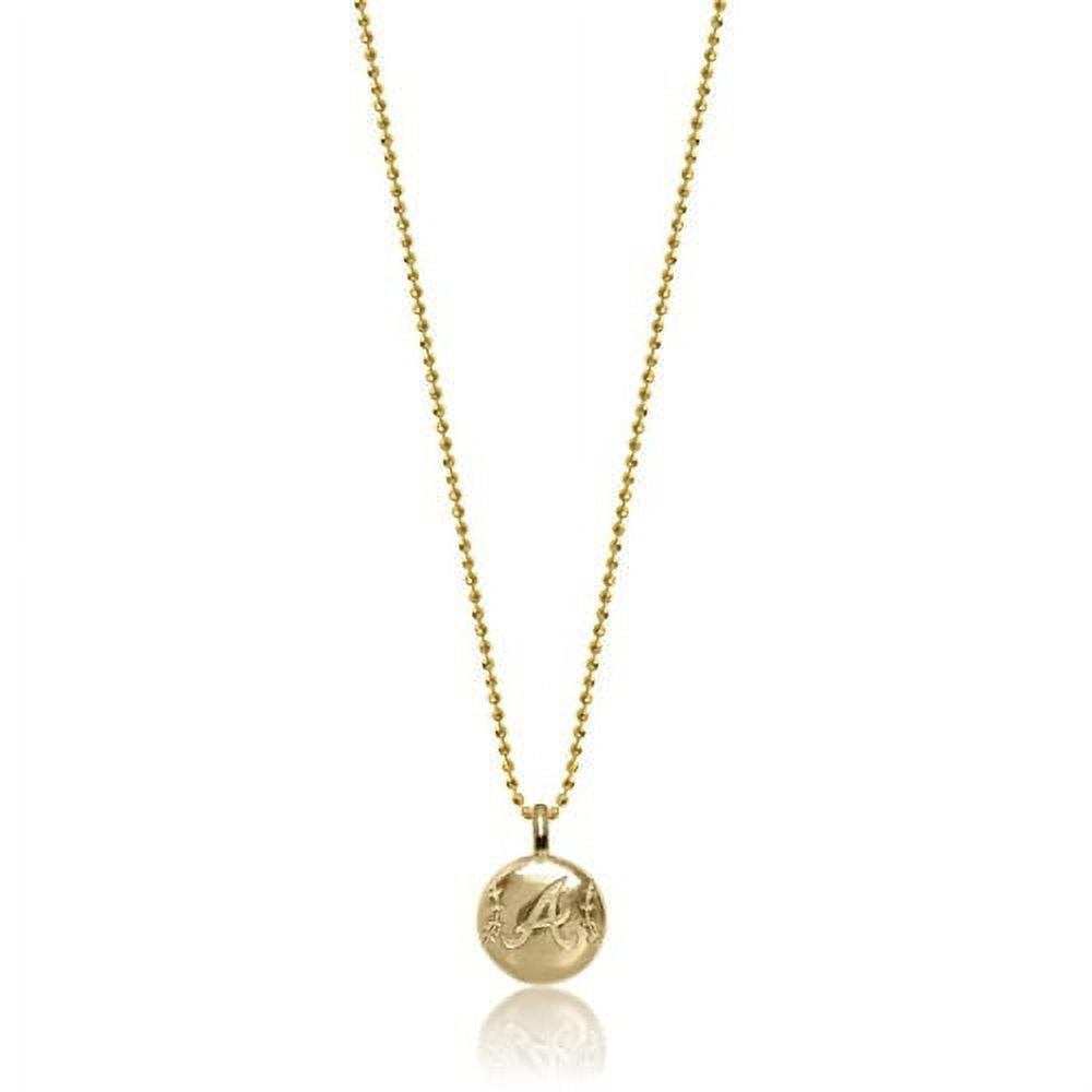 14k Yellow Gold Disc Necklace B7796