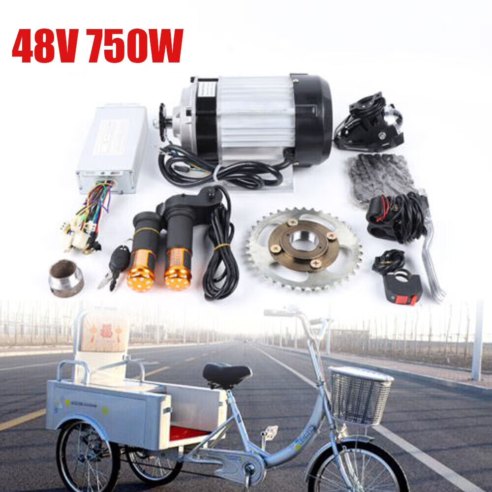 48V 750W Electric 3 Wheel Bike Brushless Motor Kit W9581