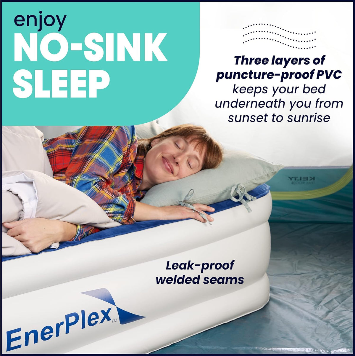 Luxury 15 Inflatable Twin Air Mattress with Built-in Dual Pump R3768