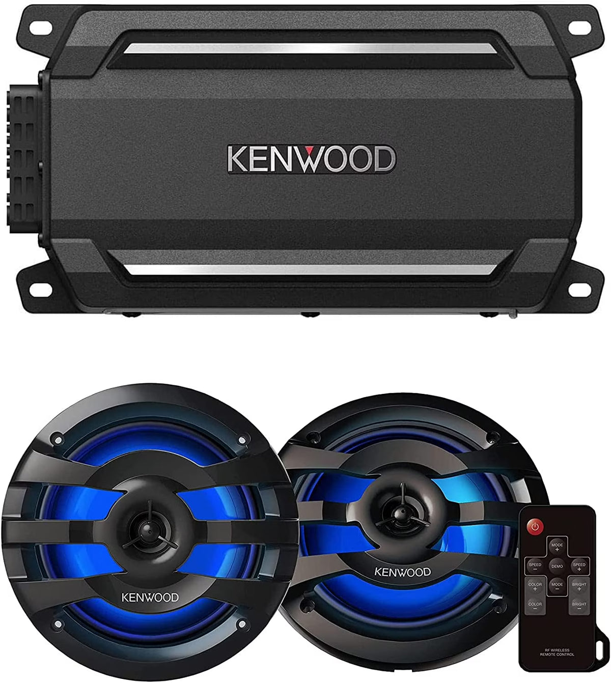 4-Channel Amplifier and 6.5" Marine Speaker S38303