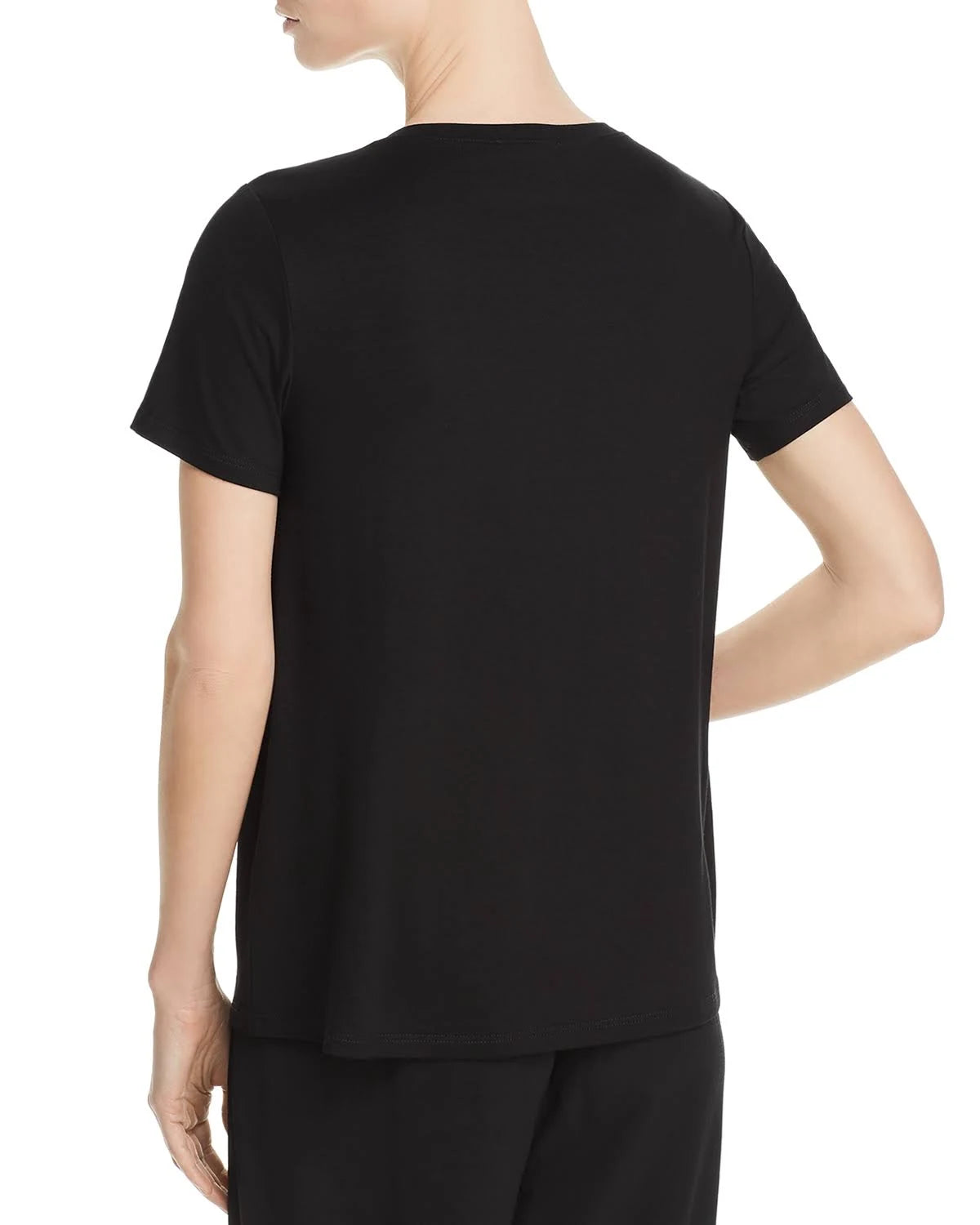 Black Crewneck Tee O951914
