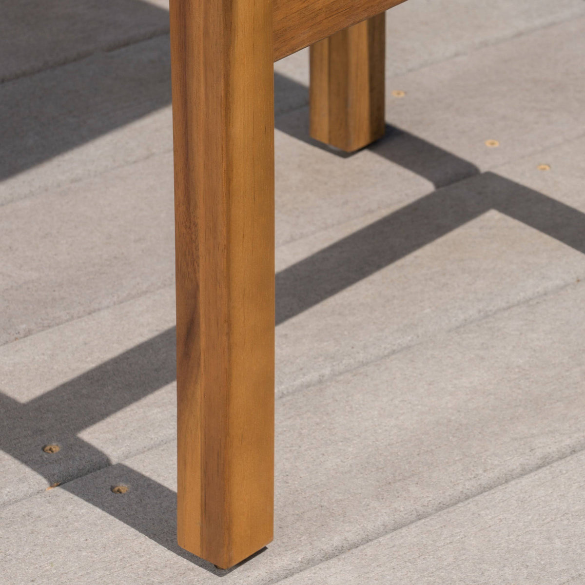 Natural Acacia Wood Barstools, Set of 2 E85643