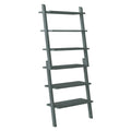 Gray Solid Wood 6-Shelf Bookcase X3095