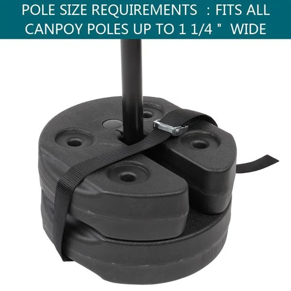 Black Water Fillable Weight Plates for Tent Canopy M828