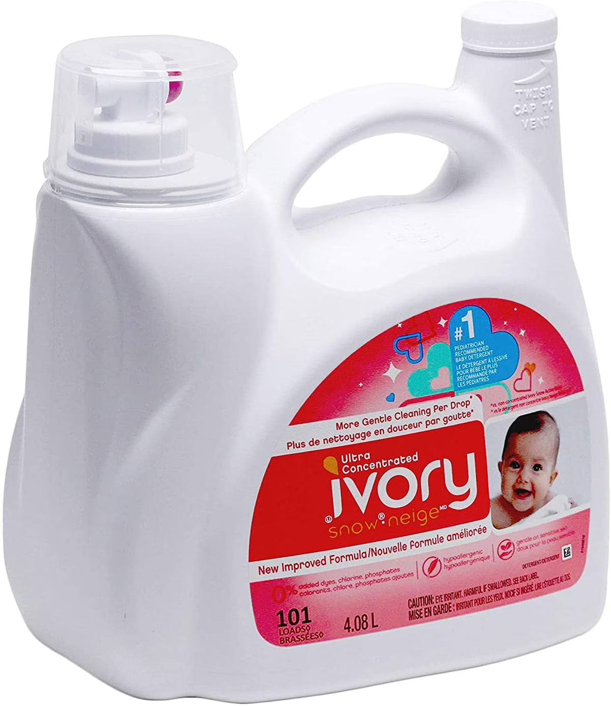 Hypoallergenic Baby Liquid Detergent 101 Loads S83381