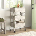 White Wash Bar Cart T989