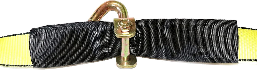 2 x10' Yellow Heavy Duty Swivel J Hook Wheel Strap Ratchet Tie Down (4 Pack) I750