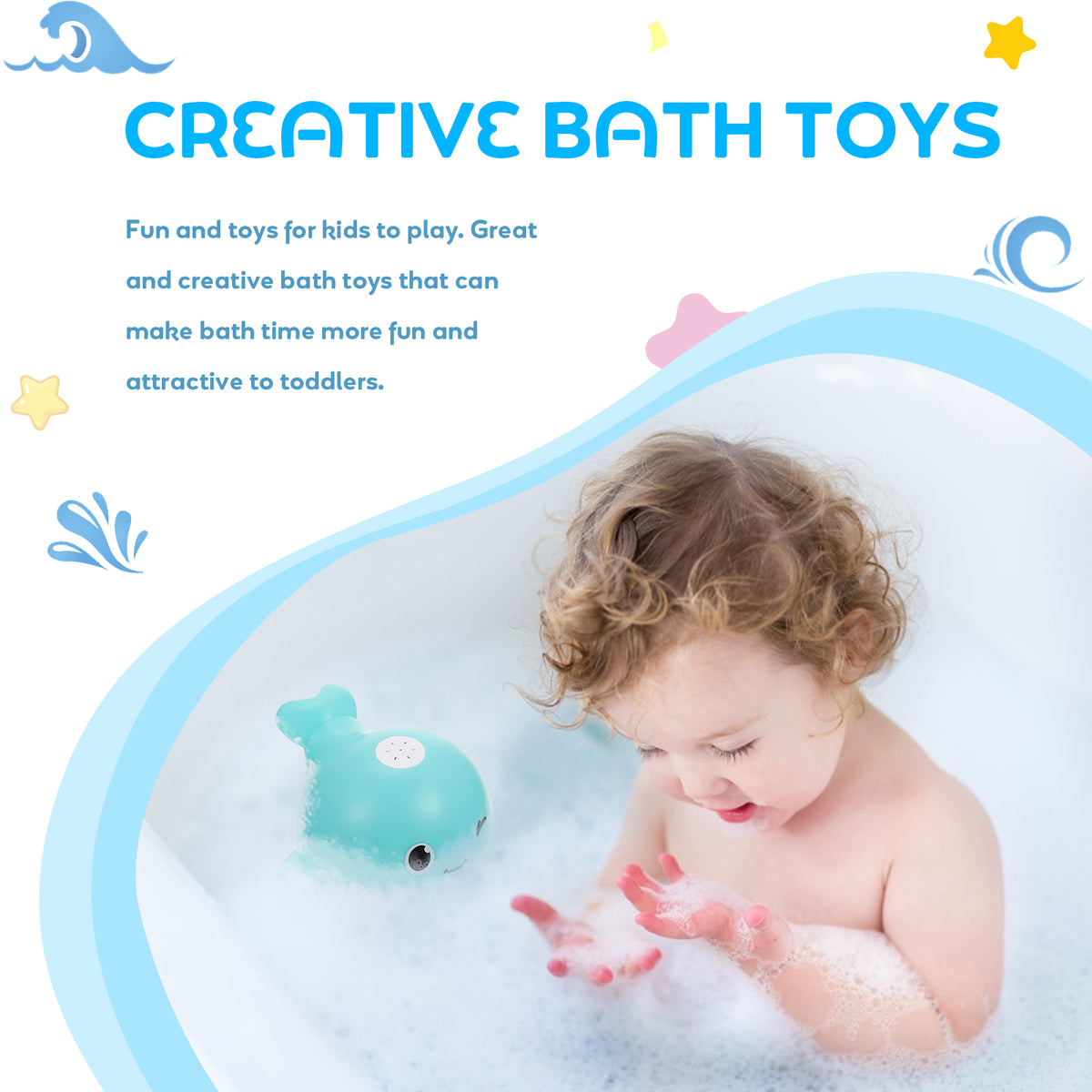 Whale Bath Toy Y440