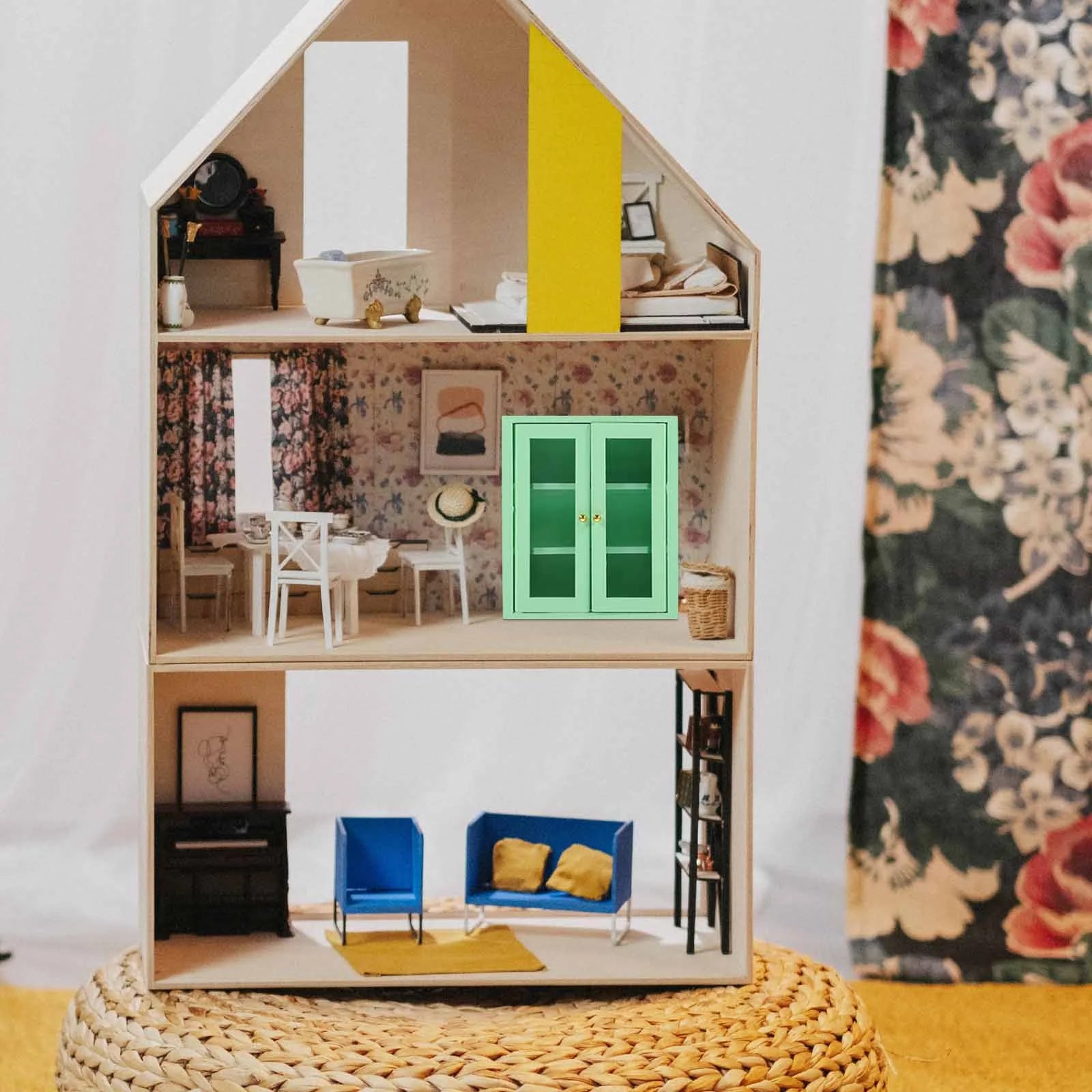 Wooden Miniature Cabinet Model Ornament O308