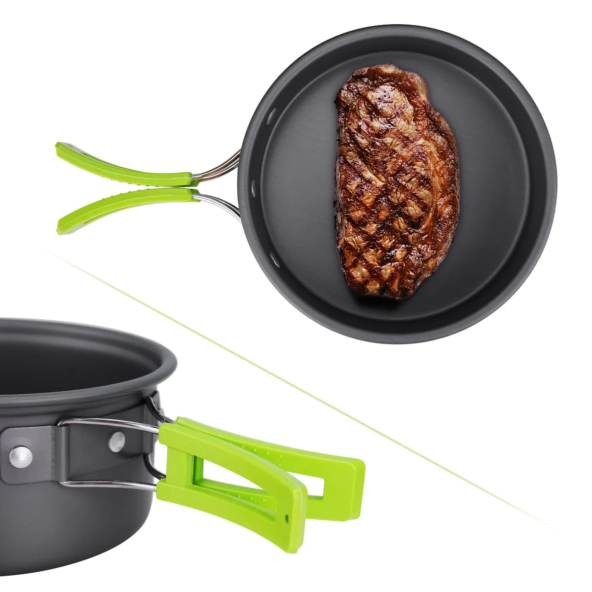 15 Pcs Non Stick Camping Cookware Set M8725
