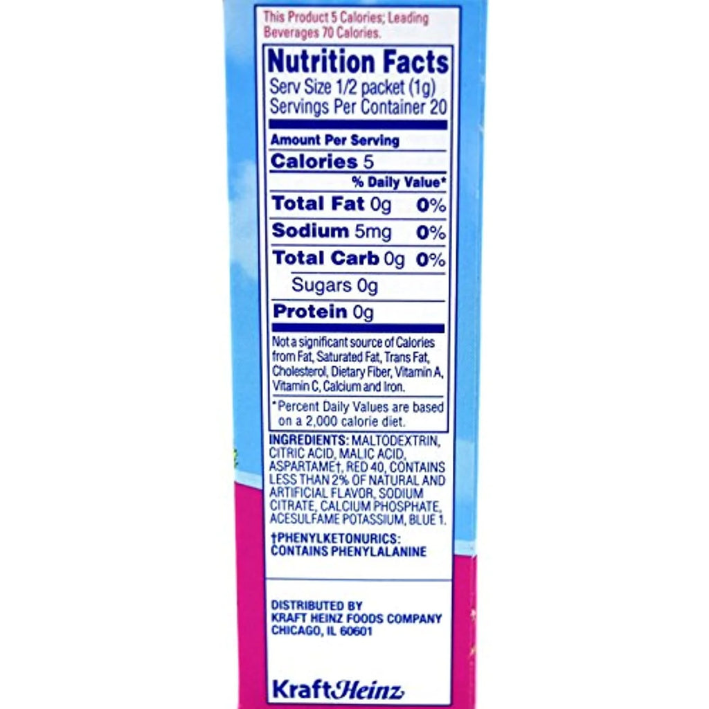 Raspberry Ice Drink Mix, 10-Packet Box (Pack Of 5) Q7850