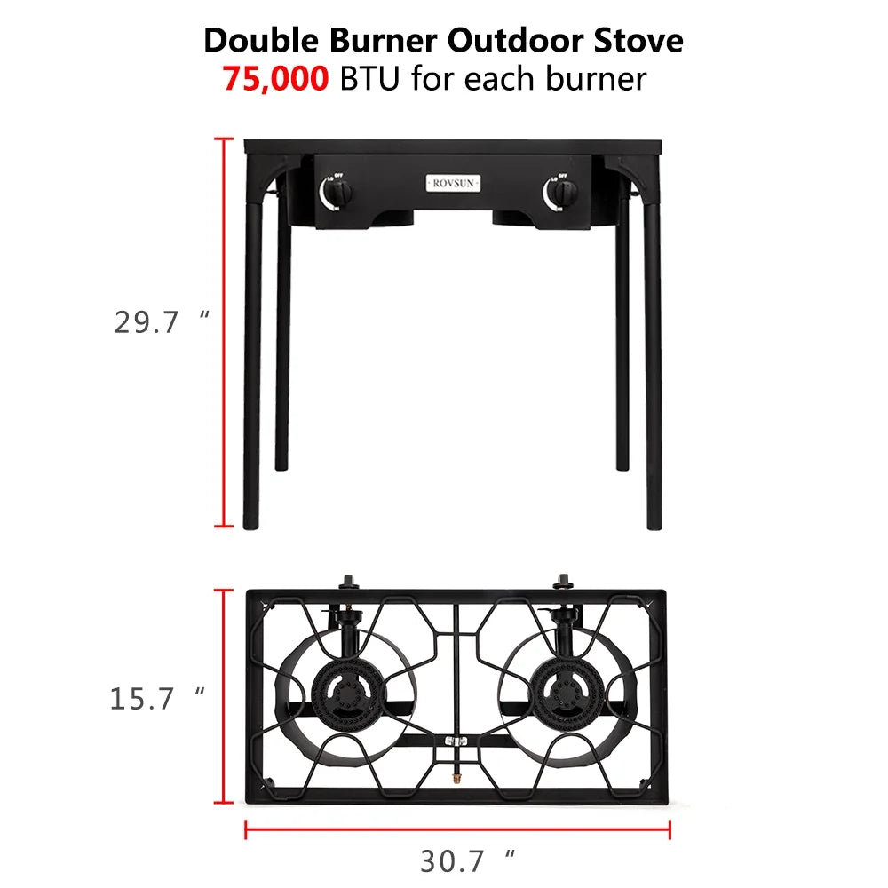 2-Burner 150,000BTU Outdoor Stove J357469