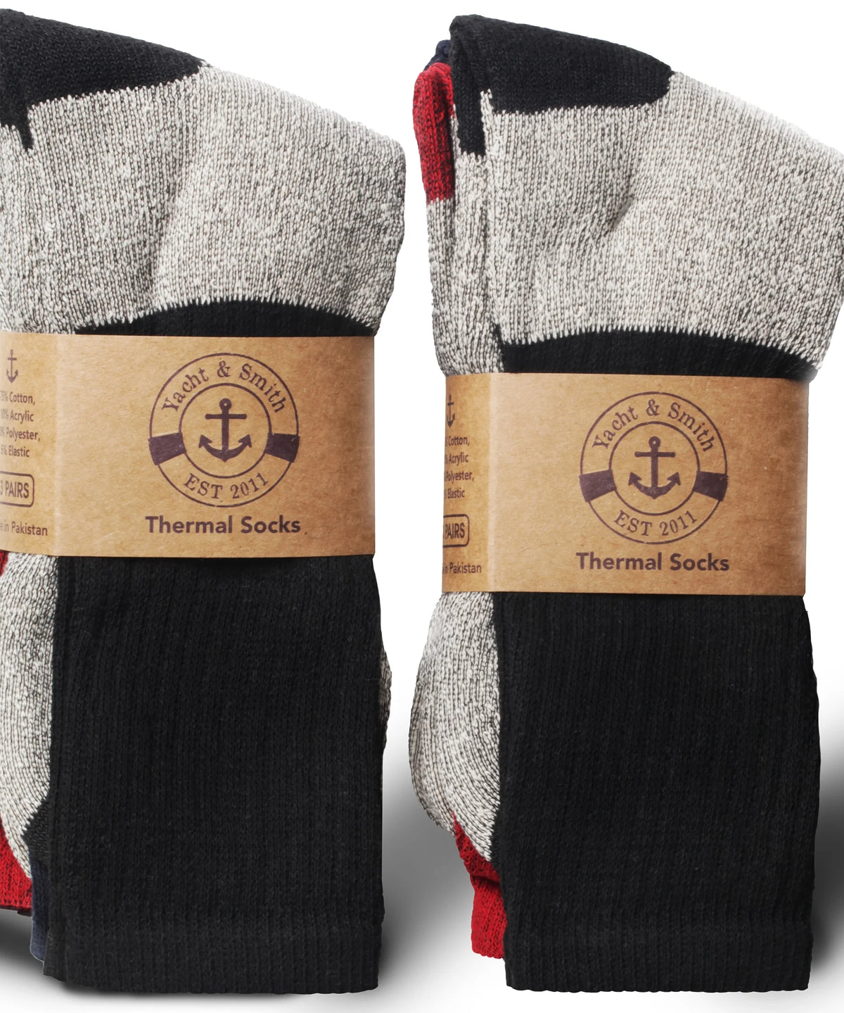 180 Pairs Thick Warm Winter Boot Socks, Size 10-13 S217044