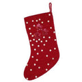 Red Velvet Christmas Stocking E7845