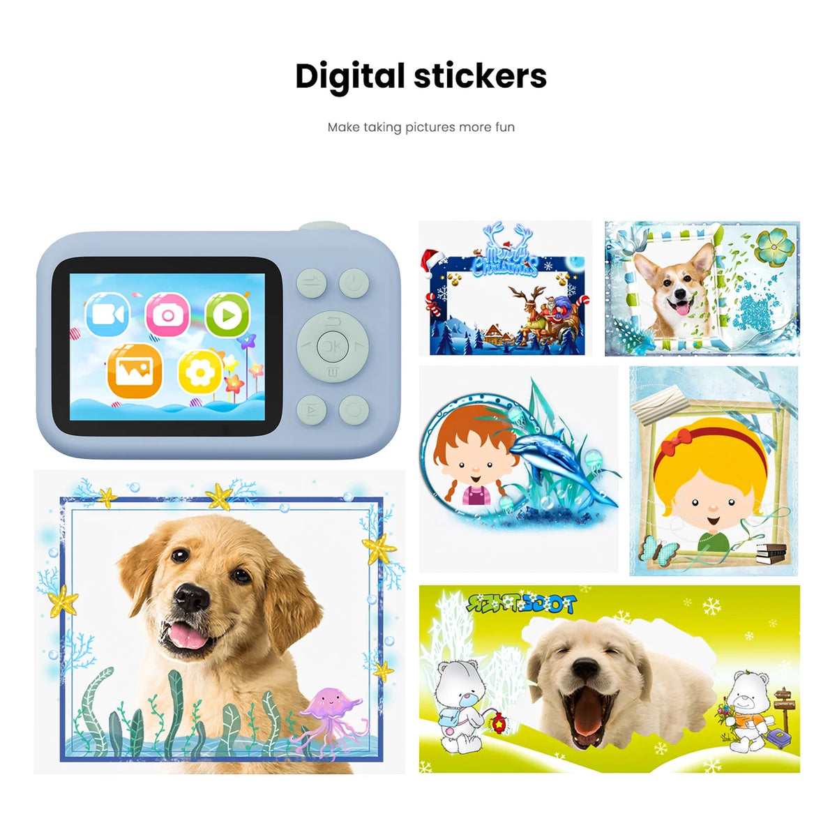 12mp Dual Lenses Children Video Camera with 2.4-inch Lcd Screen X3860