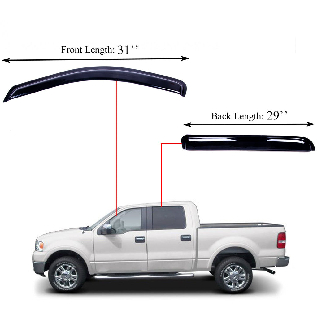 Acrylic Window Visor Sun Rain Deflector Guard D6266