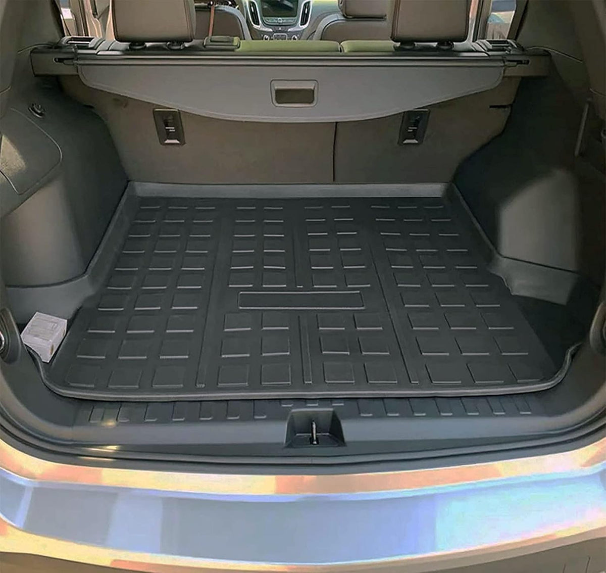 Black Cargo Liner Trunk Mat Tray Pack of 2 K30778