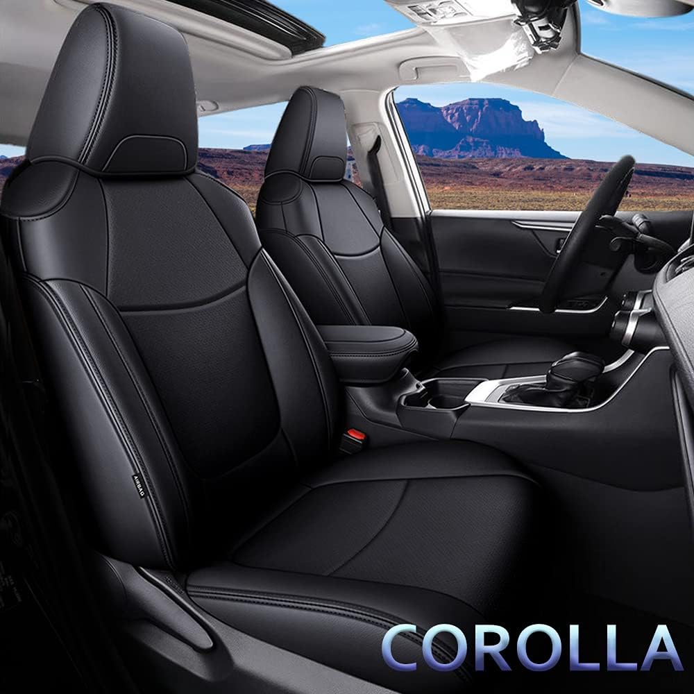 Faux Leather Waterproof Full Set Car Seat Covers Y14081