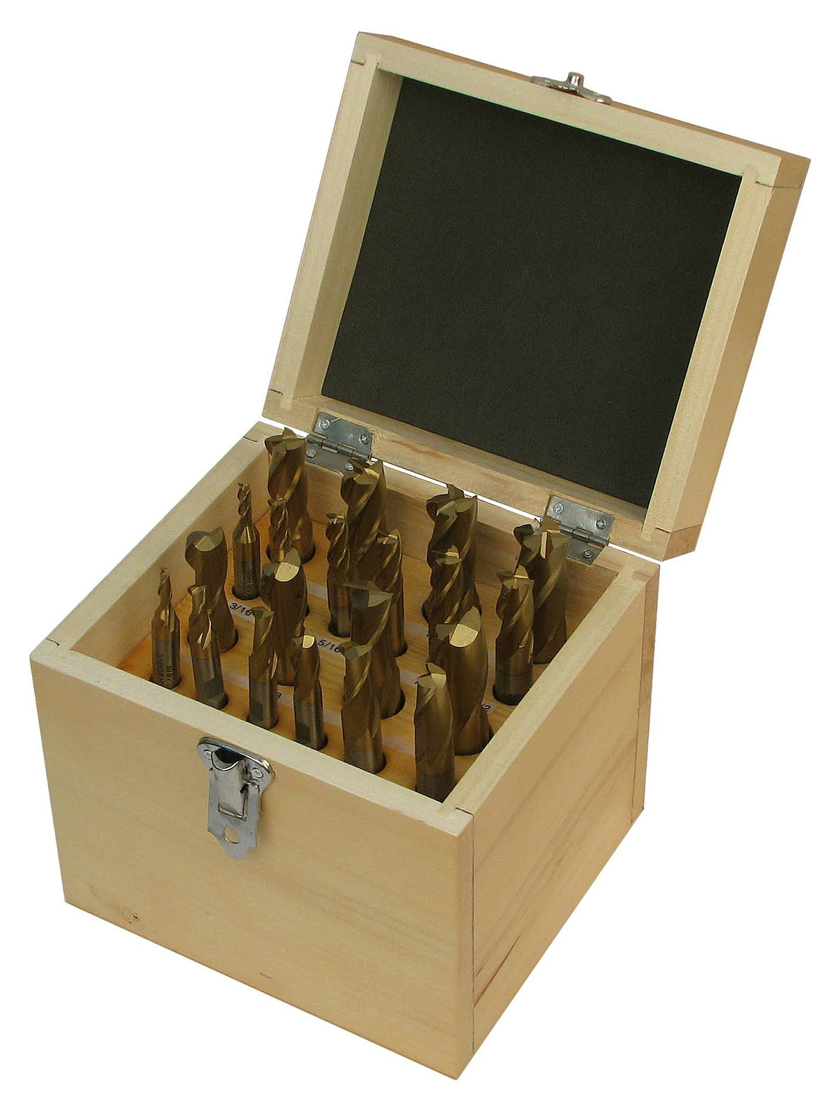20 Piece Tin-Coated Double End Mill Set Q864107