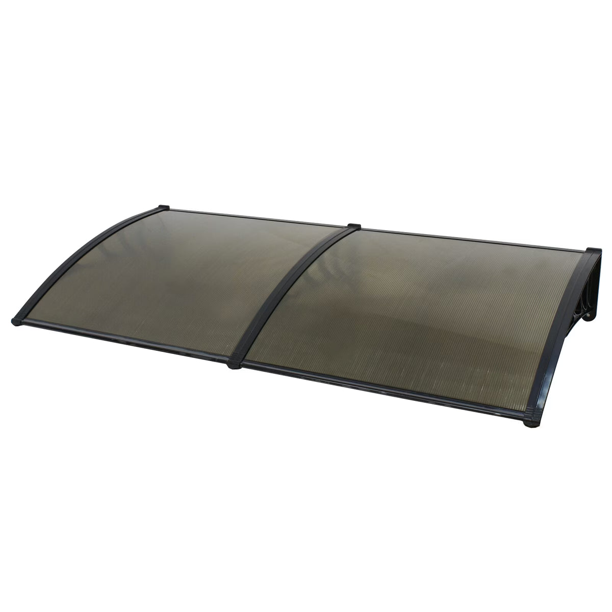 40’’x80’’ Polycarbonate Window Door Awning Canopy with Black Bracket L12144
