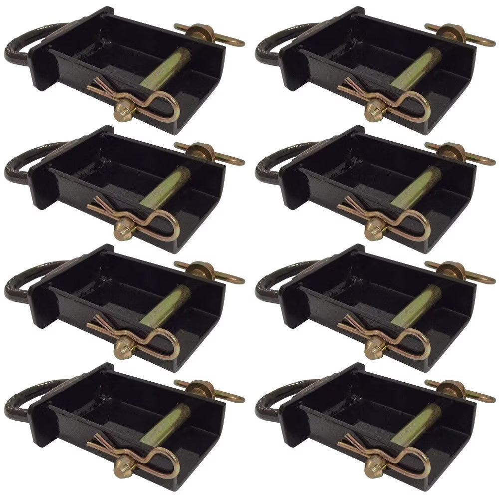 8 Removable D-Ring Stake Pockets for Flat Beds and Utility Trailers V254137