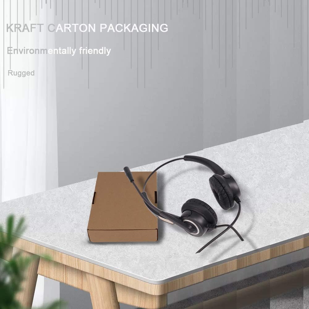 USB Computer Headset with Boom Microphone (Black) T13127