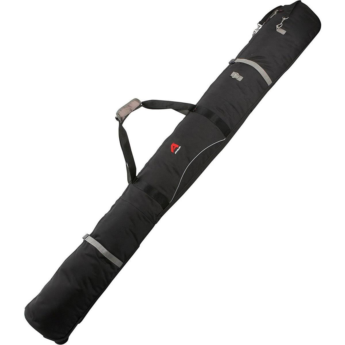 Padded Double Ski Bag Black N469