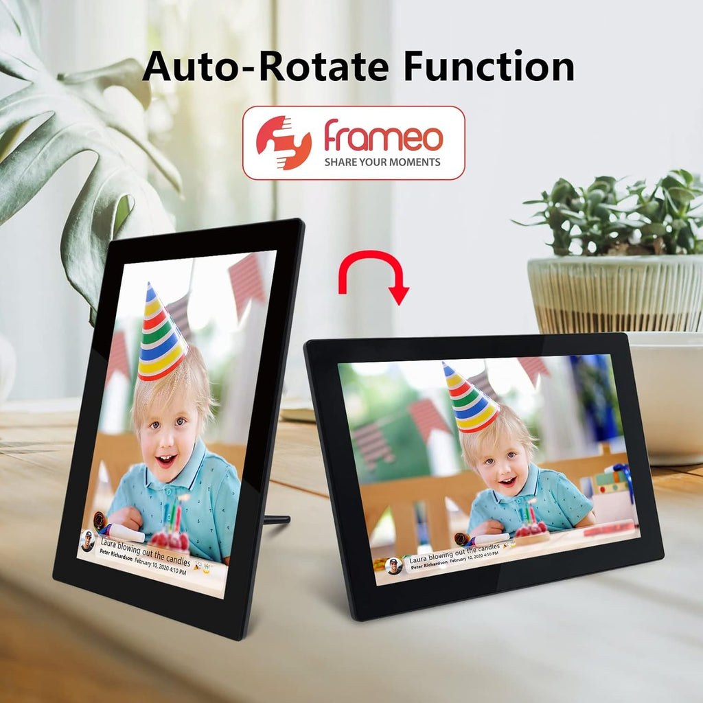 Smart Digital Photo Frame WiFi 10.1 Inch FHD IPS Touch Screen 16GB Storage H766