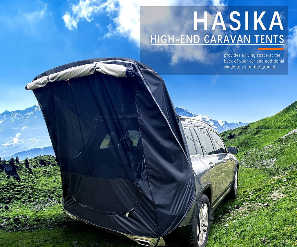 Black Waterproof 3000MM Tailgate Shade Awning Tent G45452