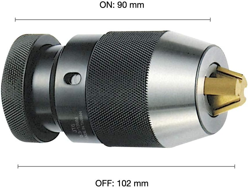 1/64"-1/2" Heavy Duty Keyless Drill Chuck, JT6 Mount, Titanium Jaws X292769
