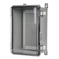 Waterproof Hinged Clear Cover ABS Plastic Junction Box, Pack of 2 L69865