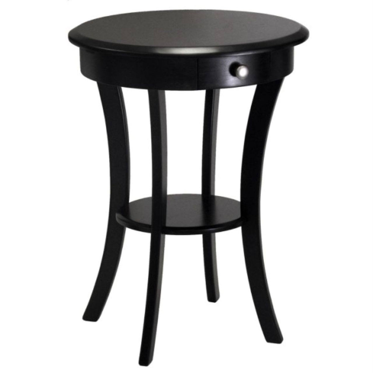 Black Round Accent Table E709424